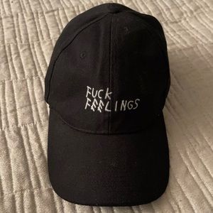 Black Fuck Feelings Hat